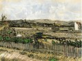 Harvest in Provence at the Left Montmajour Vincent van Gogh